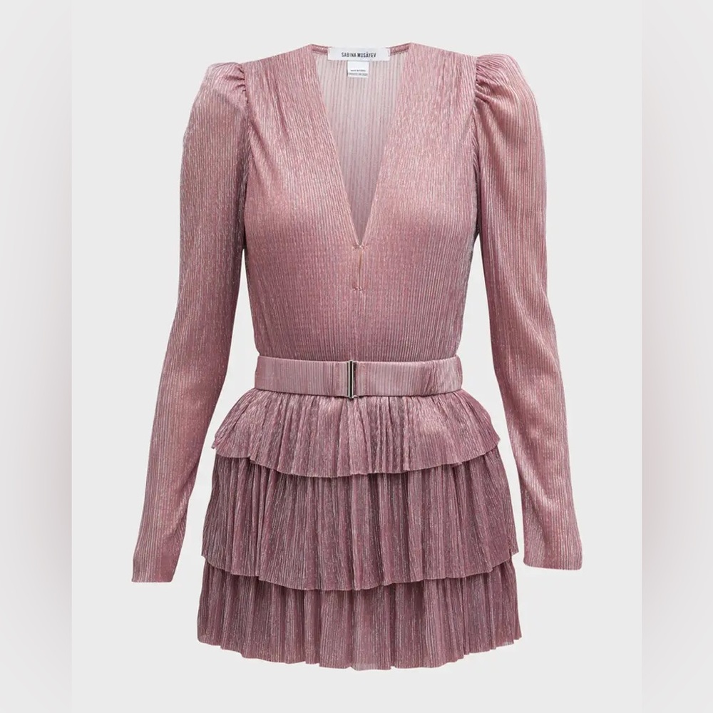 Sabina Musayev Carry Mini Dress in Pink - New With Tags - Picture 3 of 9